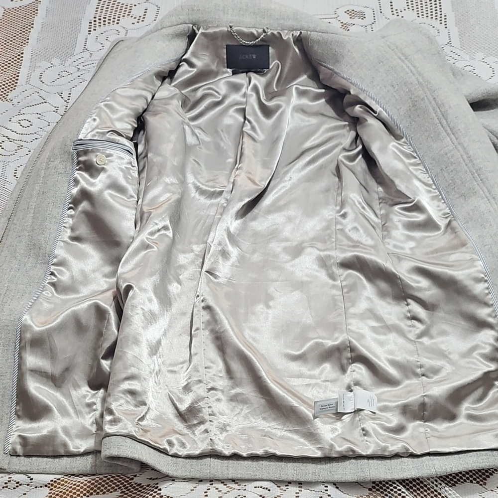 J. Crew Gray Italian Wool Cocoon Jacket - Picture 5 of 11